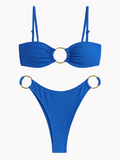 Mergulhe em um mar de cores com o Biquíni Brisa do Dia! Design moderno com argolas e tecido leve para máximo conforto. Descubra na Alô Sol. Biquínis Luz do Dia.